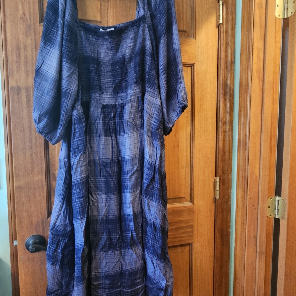 Threads 4 Thought Blue Midi Dress